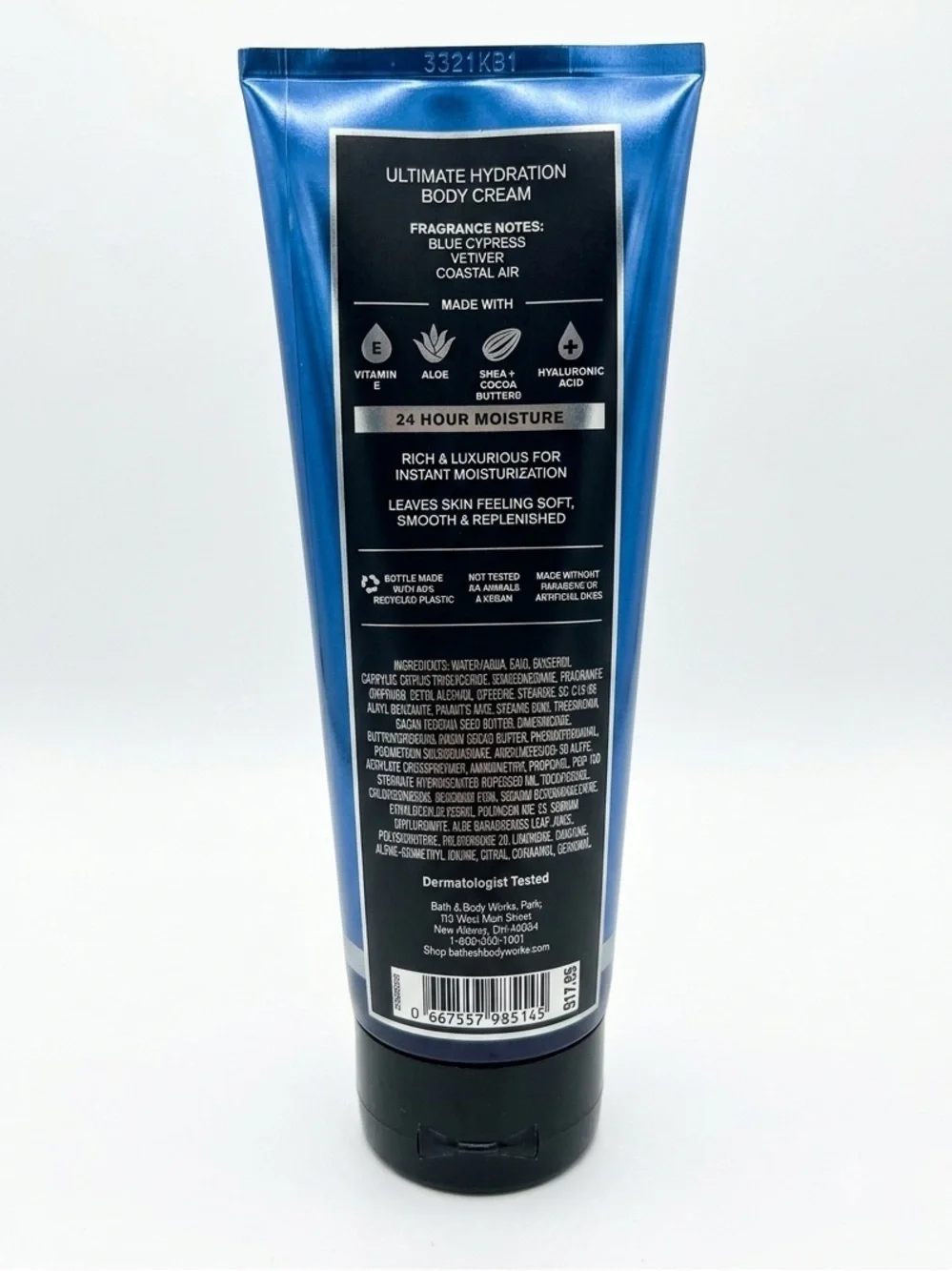 Ocean Men's Hydrating Body Cream - shea butter+hyaluronic acid